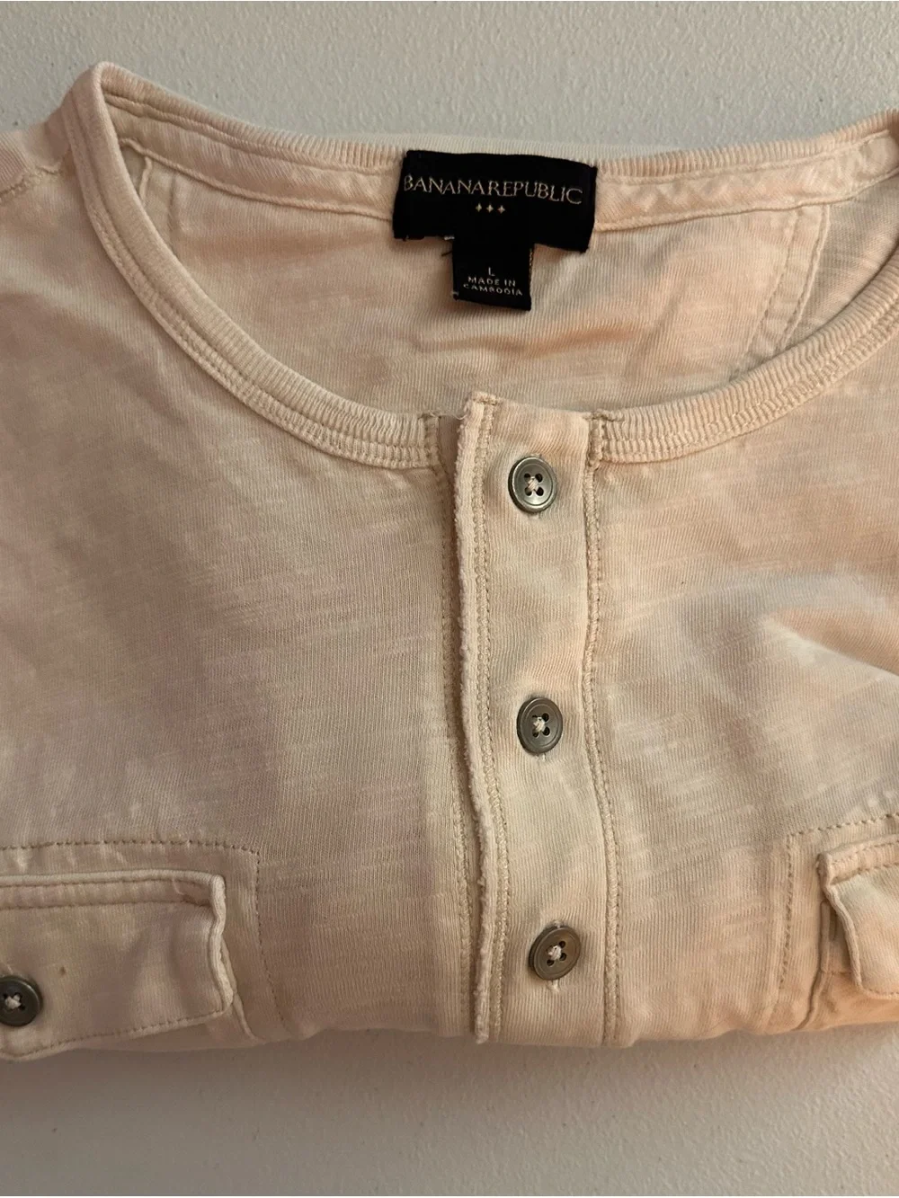 Banana Republic Pale Pink Lightweight Knit Tee